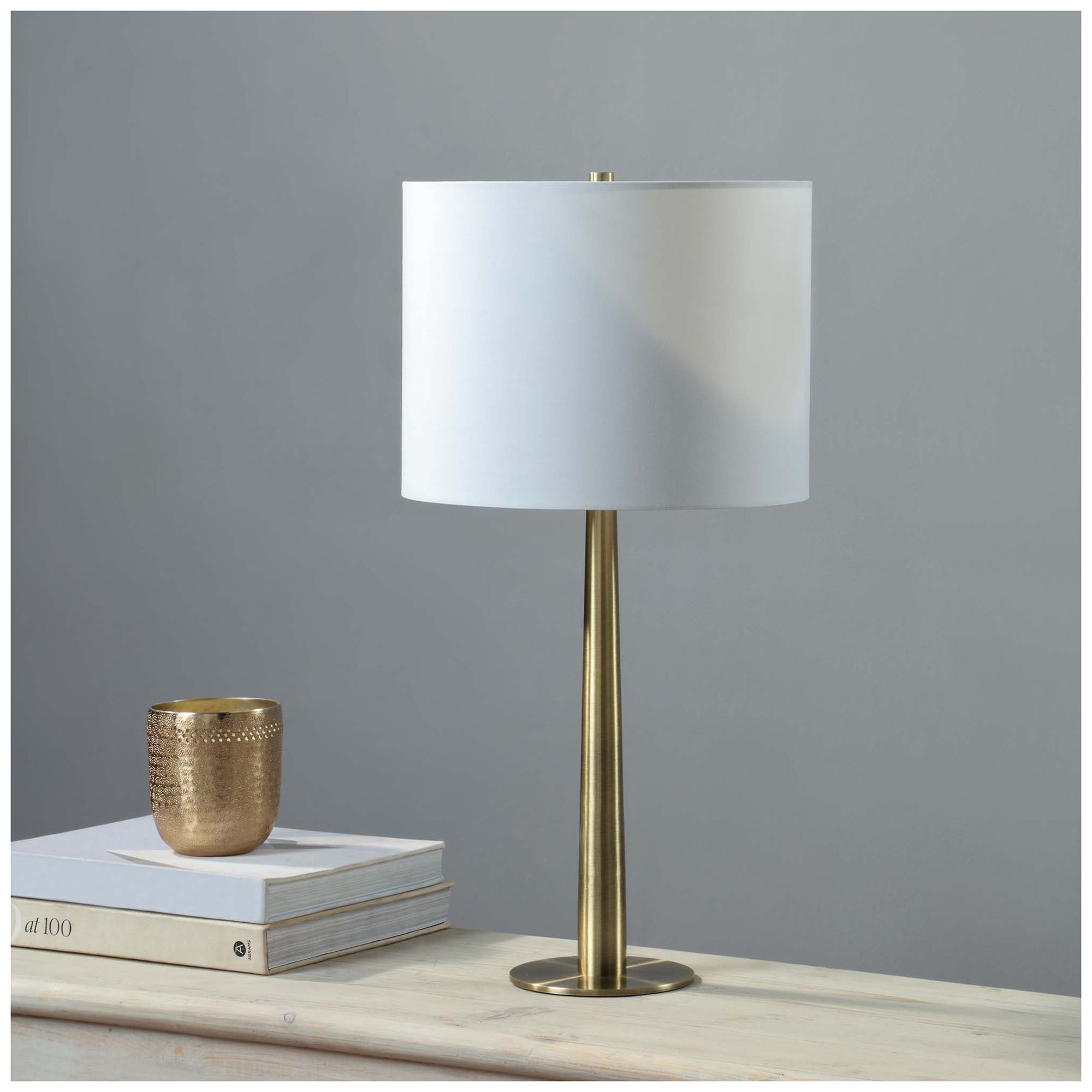 Image 2 Everren Sarai 26" Length Table Lamp- Set of two, Antique Brass more views