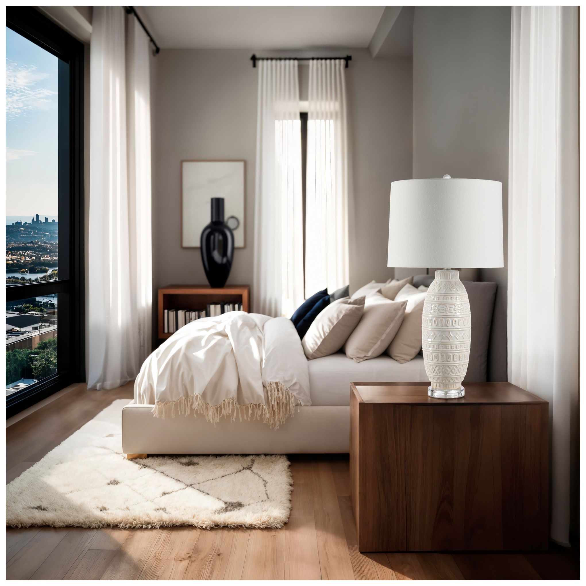 Image 3 Everren Sereno 30.0" Height Table Lamp, White more views