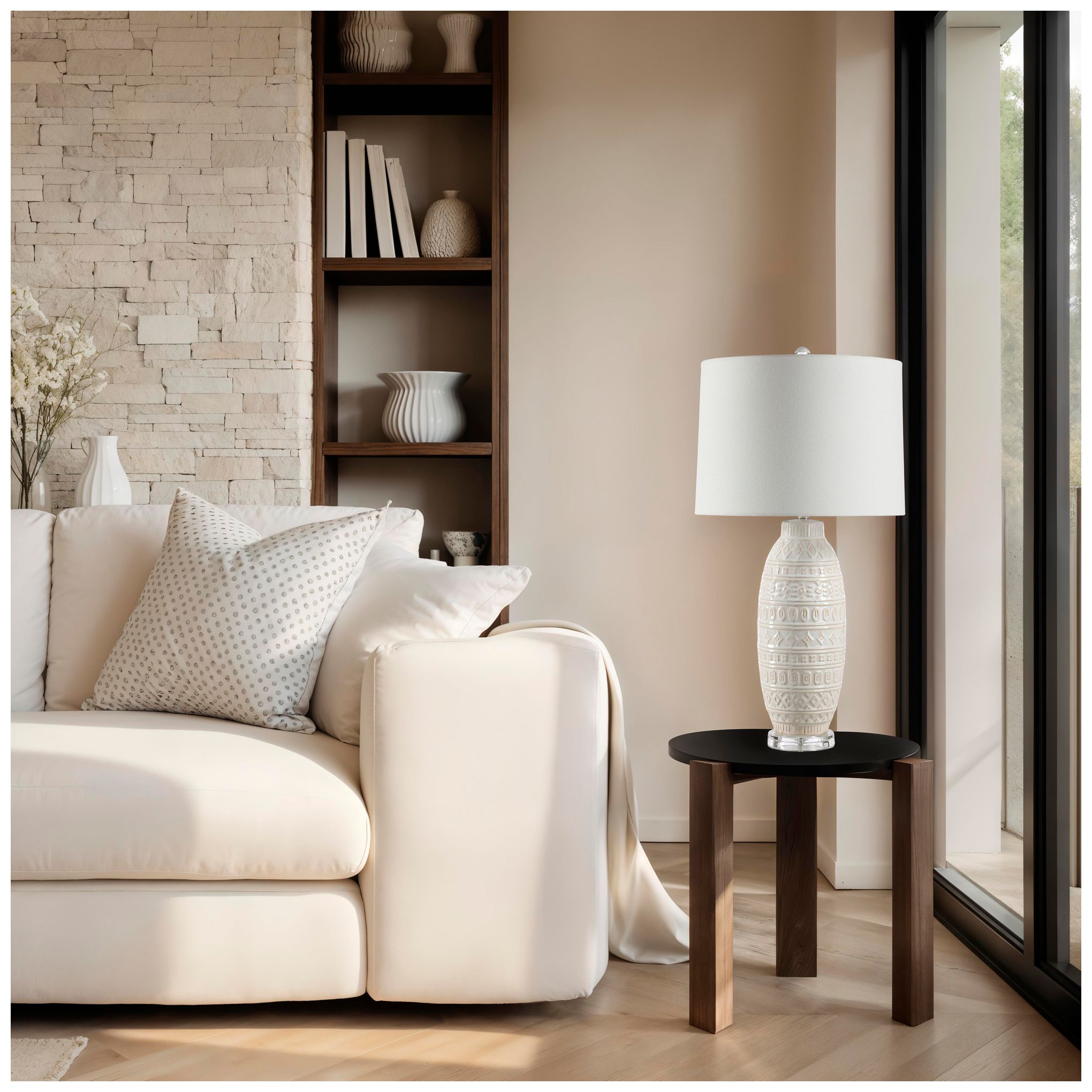 Image 4 Everren Sereno 30.0" Height Table Lamp, White more views