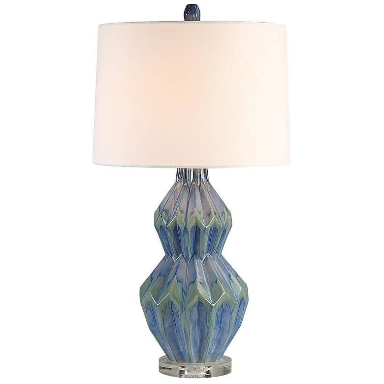 Image 4 Everren Serres 29.44" Height Table Lamp, Blue more views