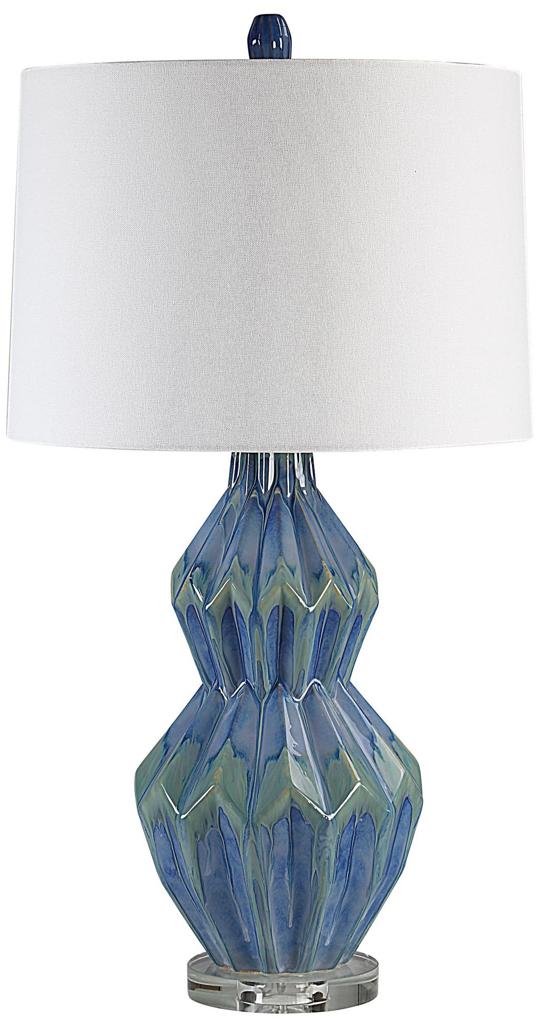 Image 2 Everren Serres 29.44" Height Table Lamp, Blue