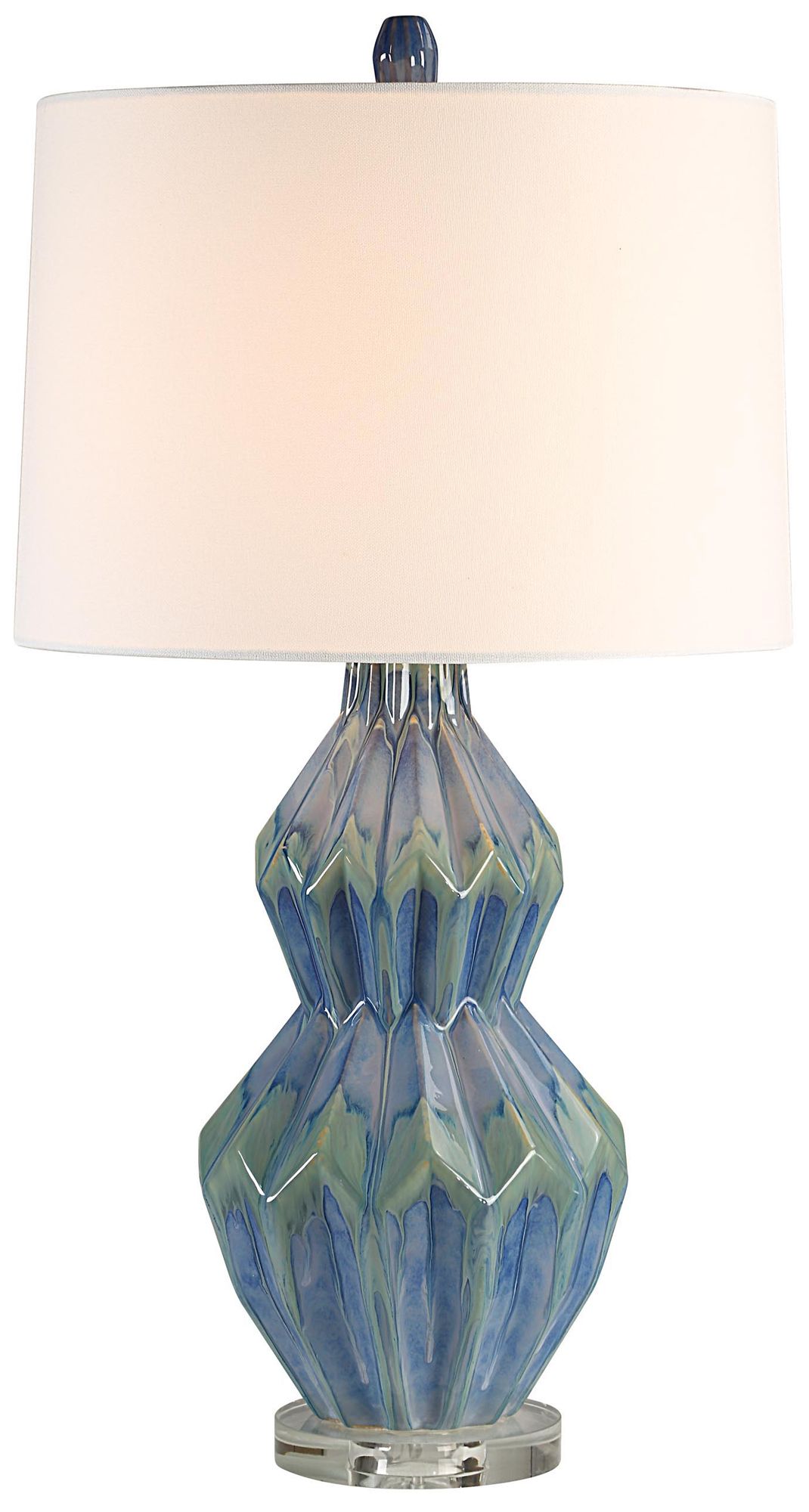 Image 4 Everren Serres 29.44" Height Table Lamp, Blue more views