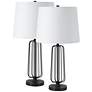 1_Everren Shadia 24.75" Length Table Lamp- Set of two, Matte Black