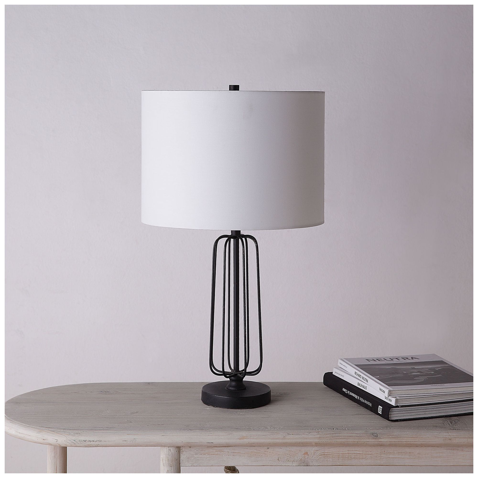 Image 2 Everren Shadia 24.75" Length Table Lamp- Set of two, Matte Black more views