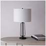 2_Everren Shadia 24.75" Length Table Lamp- Set of two, Matte Black more views
