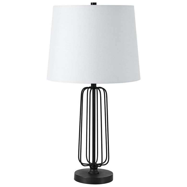 Image 4 Everren Shadia 24.75" Length Table Lamp- Set of two, Matte Black more views