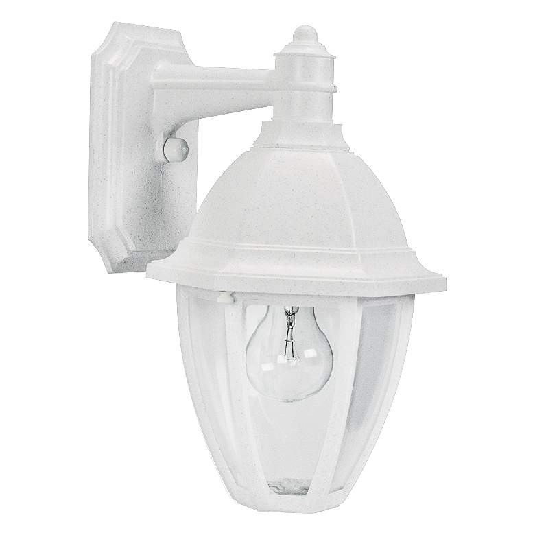 Image 1 Everstone 13 3/4 inch High White Outdoor Wall Lantern