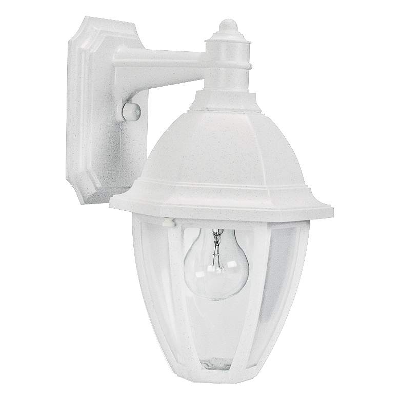 Image 1 Everstone 13 3/4" High White Outdoor Wall Lantern