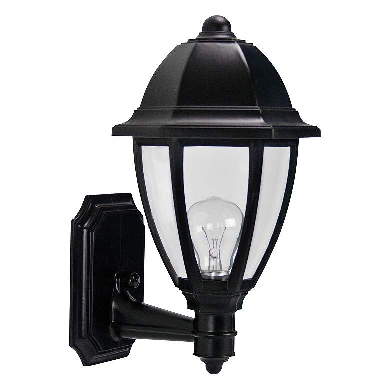 Image 1 Everstone 15 inch High Black Outdoor Wall Lantern