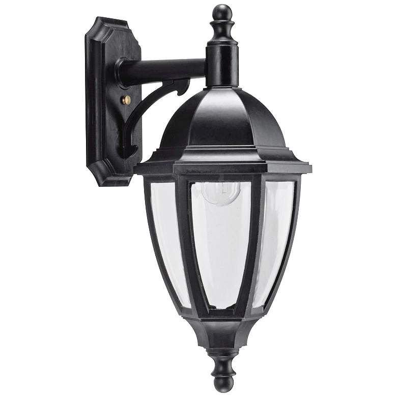 Image 2 Everstone 23 1/4 inch High 100W Black Outdoor Wall Lantern