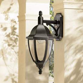 Image1 of Everstone 23 1/4" High 100W Black Outdoor Wall Lantern
