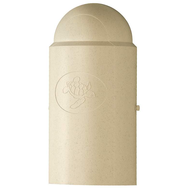 Image 1 Everstone Turtle 14 1/2" High Sandstone Dark Sky Outdoor Wall Light