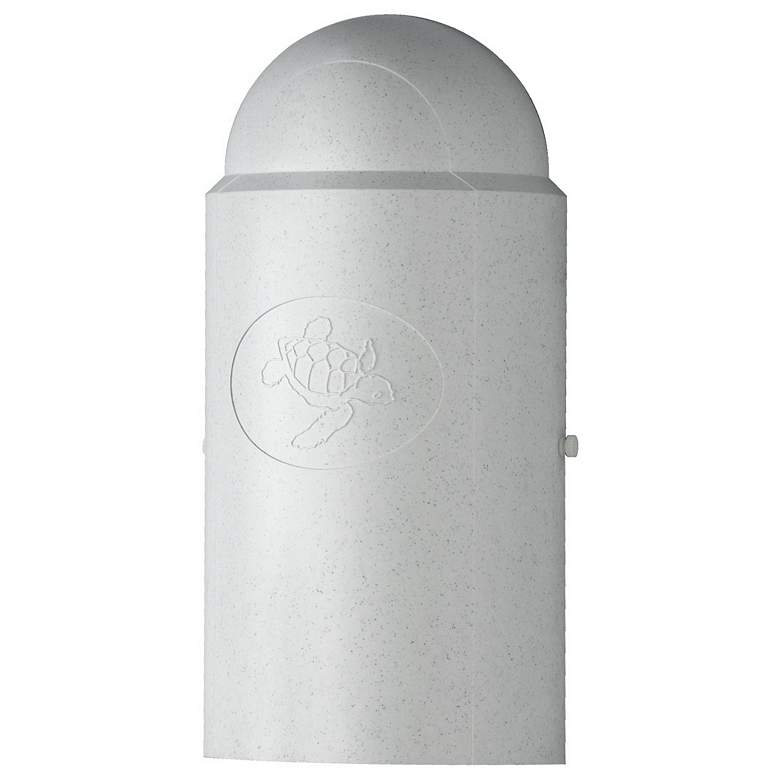 Image 1 Everstone Turtle 14 1/2" High Whitestone Dark Sky Outdoor Wall Light