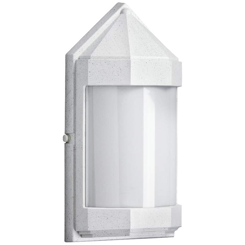 Image 1 Everstone Whitestone Opal 14.25 inch Marine Grade Outdoor Wall Light