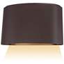 3_Everton Rain 4 3/4"H Dorian Bronze Outdoor Pocket Wall Light more views