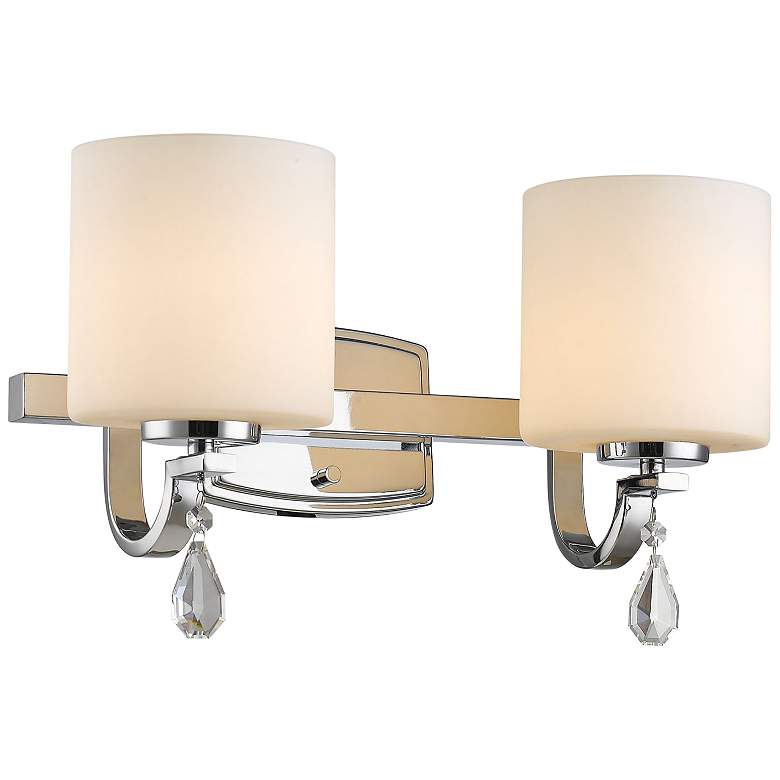 Evette 10 3/4&quot; High Chrome 2-Light Wall Sconce more views