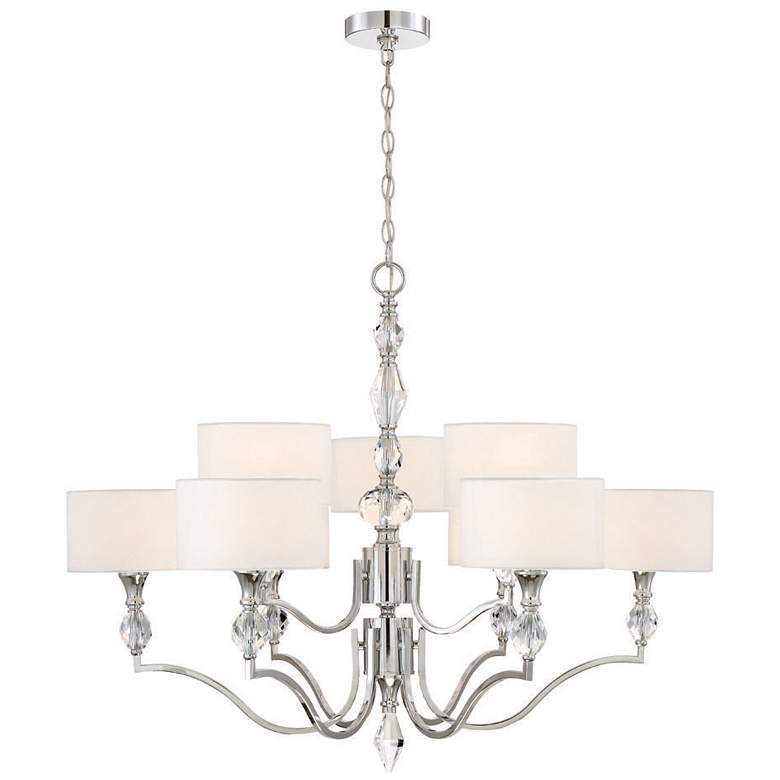 Image 1 Evi 9 Light Chrome Chandelier