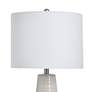 Evian 31" Speckled Cream and Greige Gray Ceramic Table Lamp