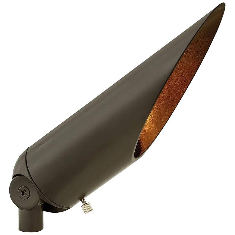 Image 1 Evie 9 3/4" High Warm Bronze 3000K LED Long Cowl Spot Light