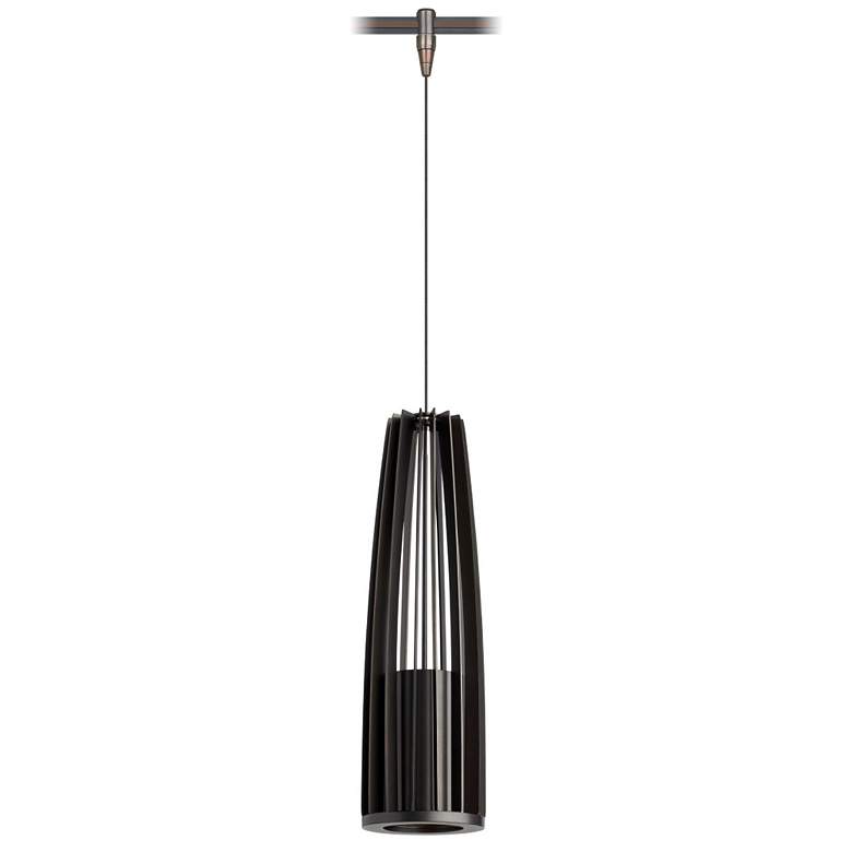 Image 1 Evo 3 1/4"W Antique Bronze LED Monorail Mini Pendant Light