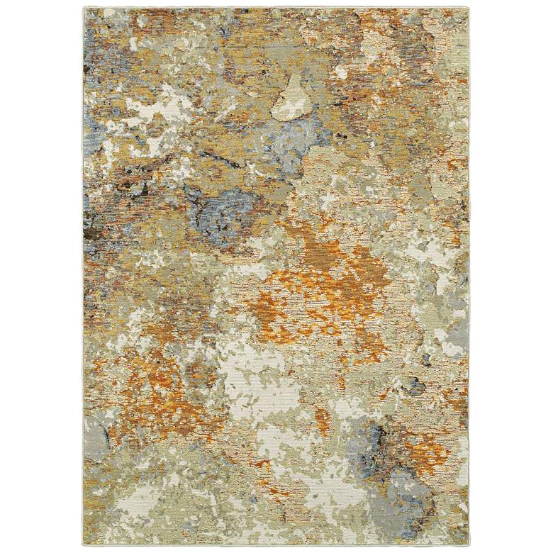 Evolution 8031B 5&#39;3&quot;x7&#39;3&quot; Gold and Beige Area Rug