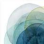 Evolving Planets 38" Square 2-Piece Glass Wall Art Set in scene