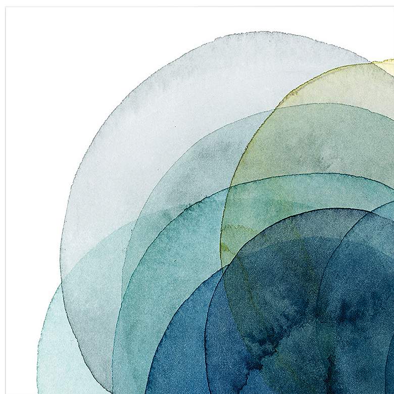 Image 4 Evolving Planets 38" Square 2-Piece Glass Wall Art Set more views