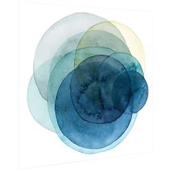 Evolving Planets I 38&quot; Square Tempered Glass Wall Art