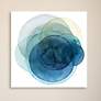 Evolving Planets I 38" Square Tempered Glass Wall Art in scene