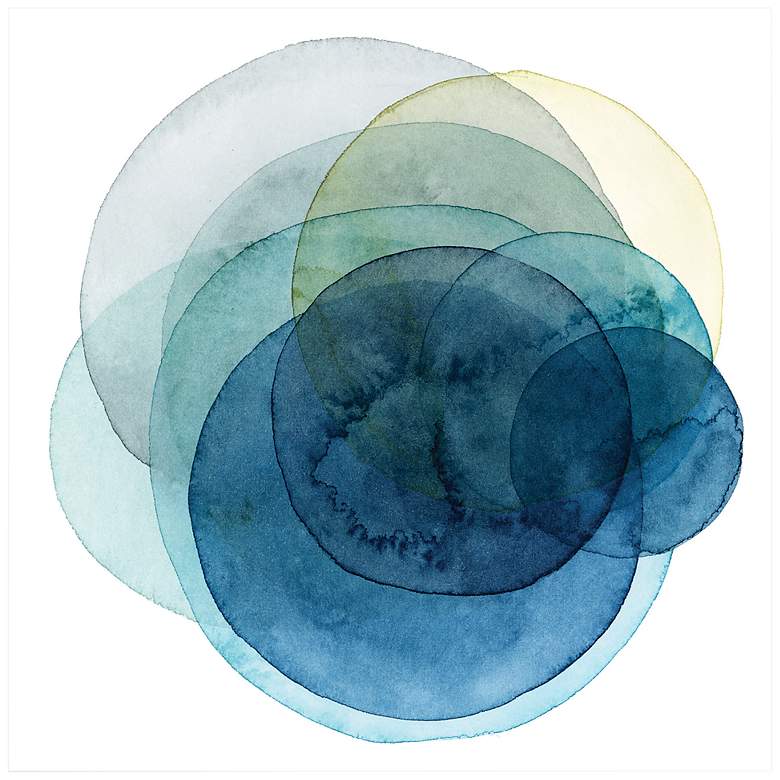 Image 5 Evolving Planets I 38" Square Tempered Glass Wall Art more views