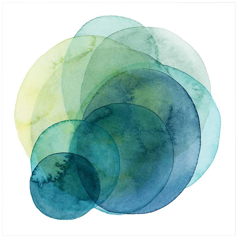 Image 5 Evolving Planets IV 38" Square Tempered Glass Wall Art more views