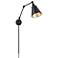 Evonne Matte Black Swing Arm Wall Lamp