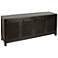Evrim 69 1/4" Wide Black Mango Wood Sideboard Cabinet