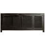 4_Evrim 69 1/4" Wide Black Mango Wood Sideboard Cabinet more views