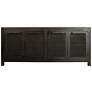 6_Evrim 69 1/4" Wide Black Mango Wood Sideboard Cabinet more views