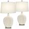 Ewan Ivory Ceramic Table Lamp Set of 2 with WiFi Smart Sockets