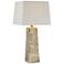 Ewell 29" High Bamboo Beige Hydrocal Column Table Lamp