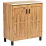 2_Excel 31 1/2" Wide Oak Brown 2-Door Storage Cabinet