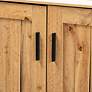 3_Excel 31 1/2" Wide Oak Brown 2-Door Storage Cabinet more views