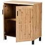 5_Excel 31 1/2" Wide Oak Brown 2-Door Storage Cabinet more views