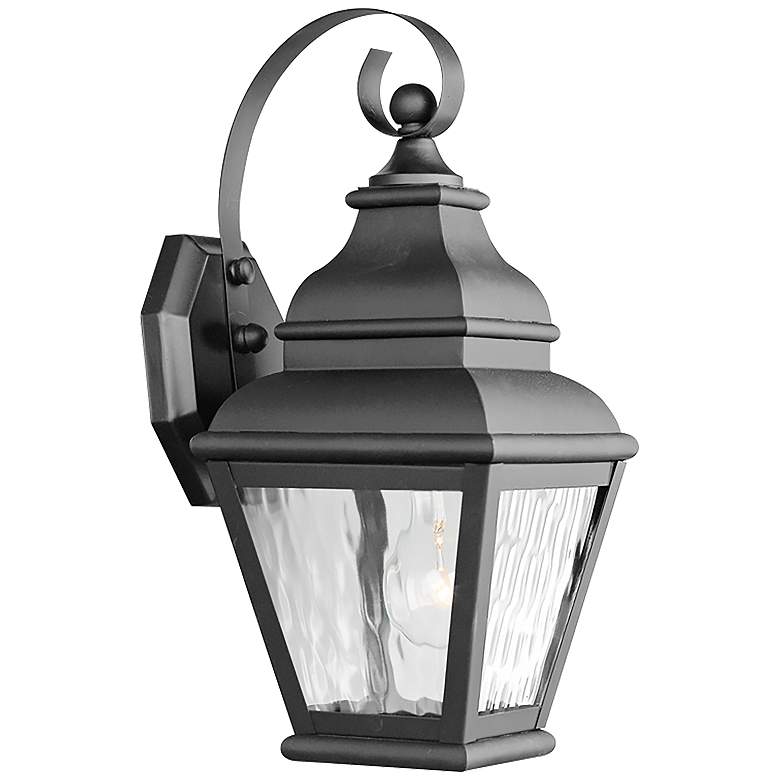 Image 1 Exeter 14 1/2 inch High Black Outdoor Wall Light