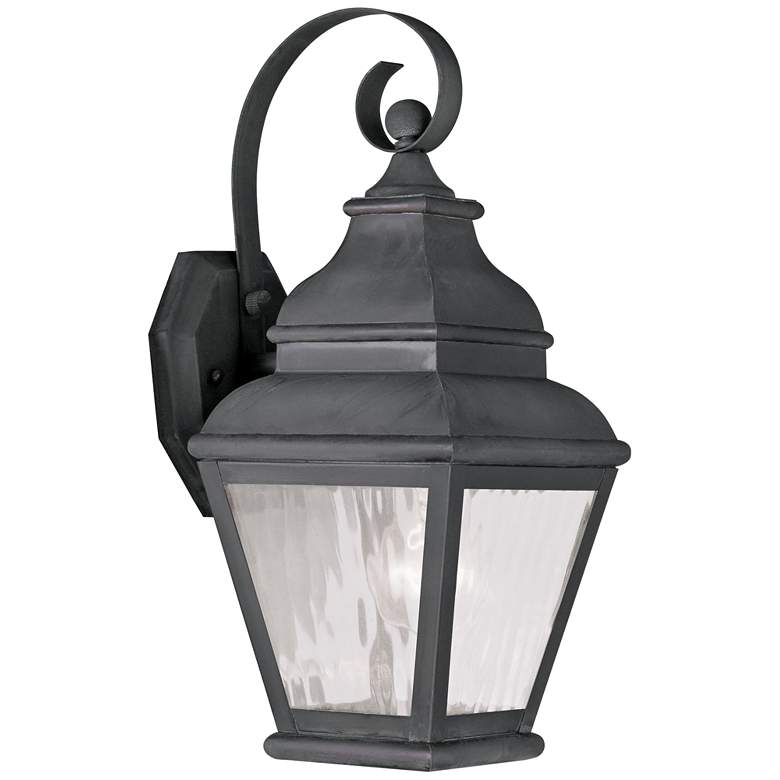 Image 1 Exeter 14 1/2 inch High Charcoal Outdoor Wall Light