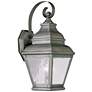 Exeter 14 1/2" High Vintage Pewter Outdoor Wall Light