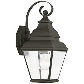 Image1 of Exeter 15 1/2" High Black Outdoor Wall Light