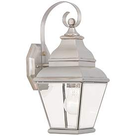 Image1 of Exeter 15 1/2" High Brushed Nickel Outdoor Wall Light