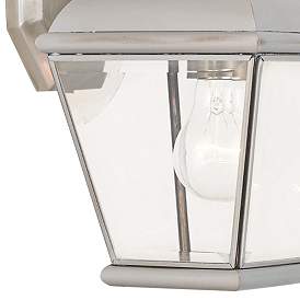 Image2 of Exeter 15 1/2" High Brushed Nickel Outdoor Wall Light more views