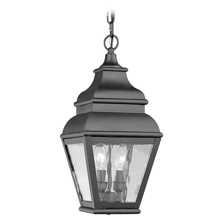 Image 1 Exeter 19" High Black Outdoor Hanging Light