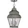 Exeter 19" High Vintage Pewter Outdoor Hanging Light