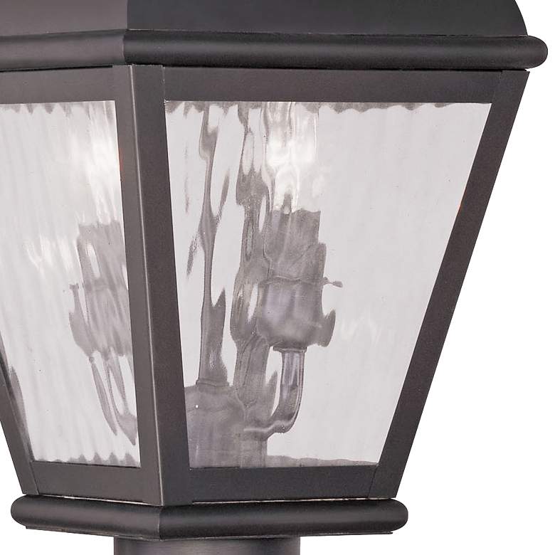 Image 2 Exeter 20 1/2"H Bronze and Water Glass Outdoor Post Light more views