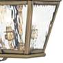 Exeter 21 1/2" High Brass and Water Glass Outdoor Wall Light